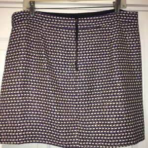 J.crew textured purple/silver/white skirt
